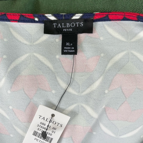 TALBOTS Effortless Jersey A-Line Dress - Ditsy Flip - Picture 8 of 12